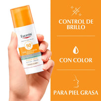 Eucerin Oil Control Tinted Anti Brillo FPS 50 50mL
