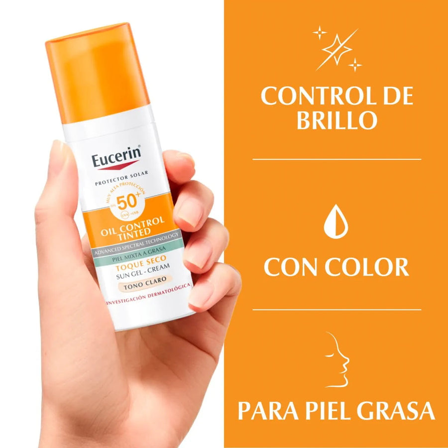 Eucerin Oil Control Tinted Anti Brillo FPS 50 50mL