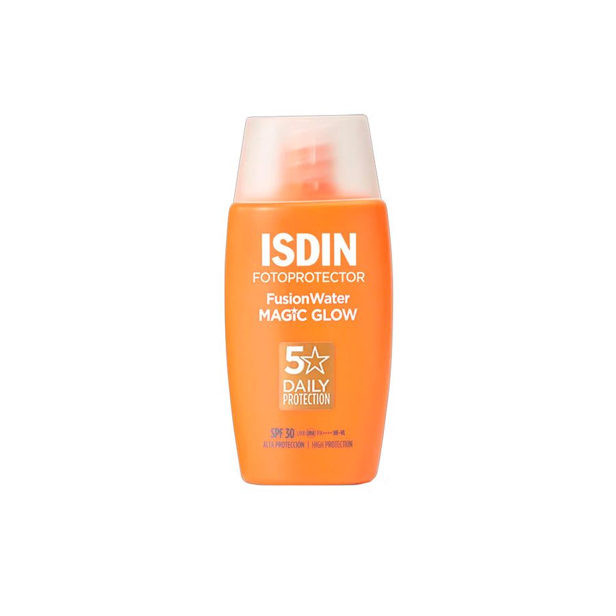 ISDIN Fusion Water Magic Glow Fotoprotector Solar FPS 30 Textura Ultra Ligera 50Ml