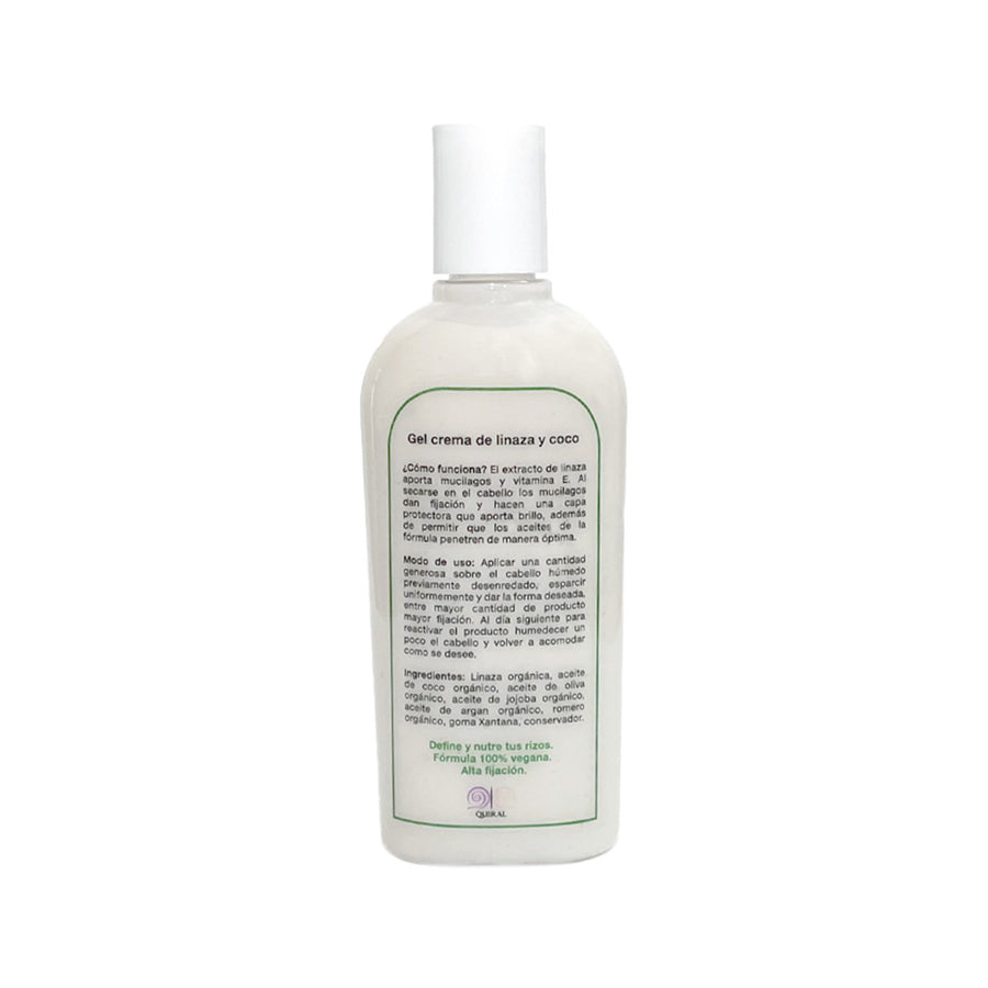 Quiral Gel Crema para cabello de linaza y coco