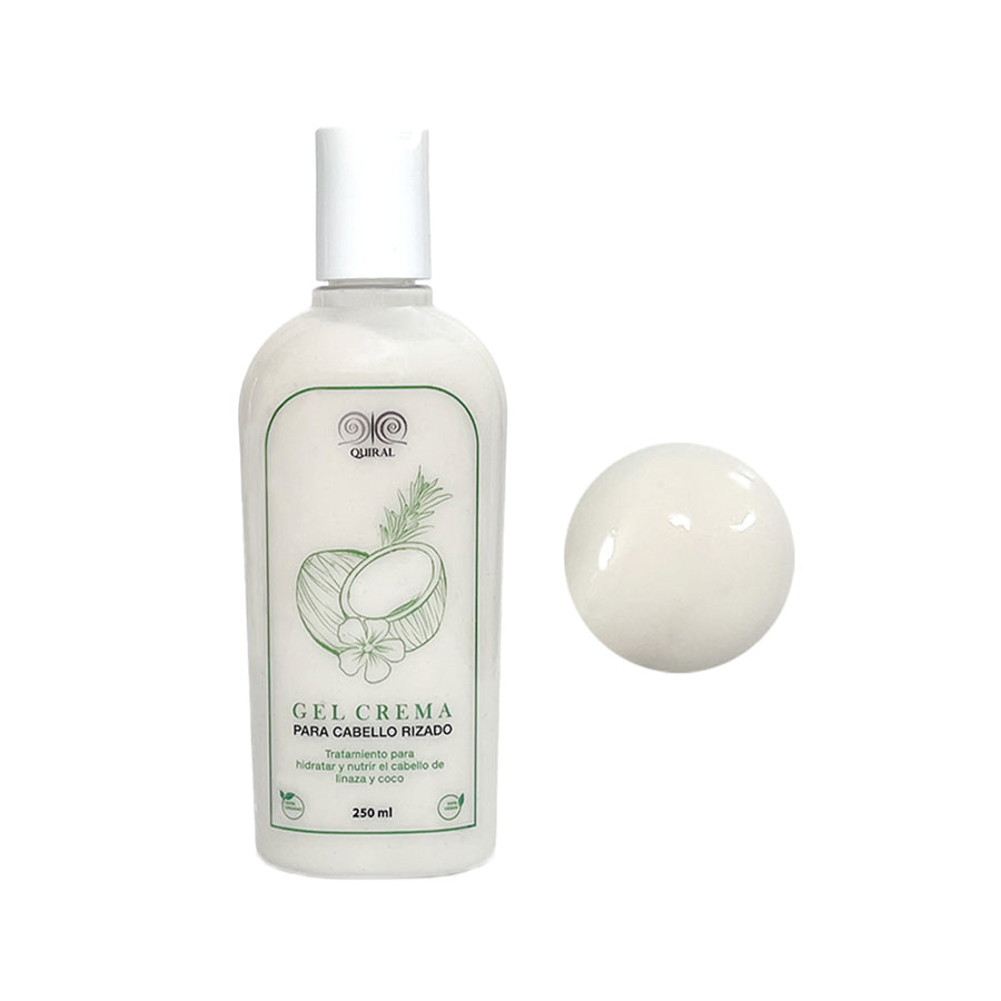 Quiral Gel Crema para cabello de linaza y coco