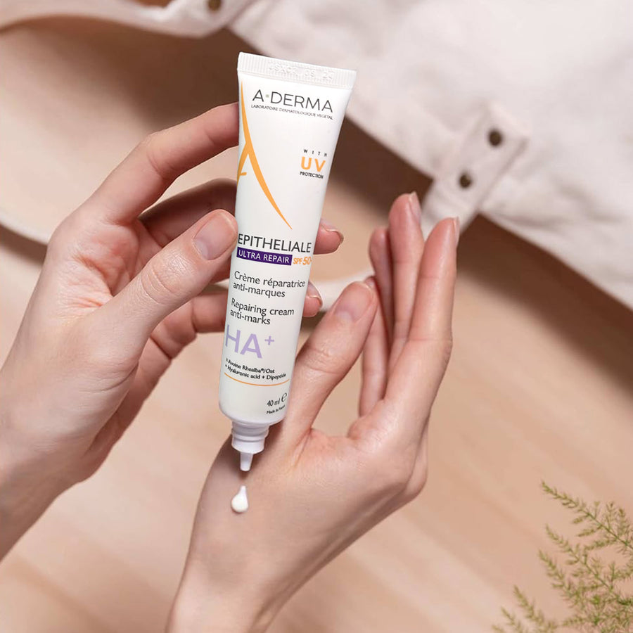 A-Derma Epitheliale AH Ultra Crema Reparadora y Protectora FPS 50 40 mL