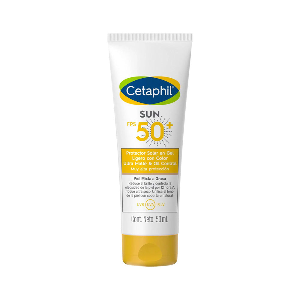 Cetaphil Sun Protector Solar FPS50+ en Gel Ligero Con Color 50Ml - Haut ...