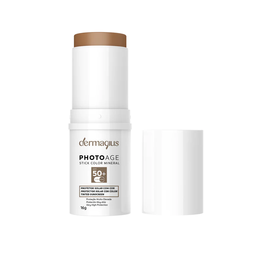 Dermagius Photoage Protector Solar en Stick Mineral con color FPS 50+16g