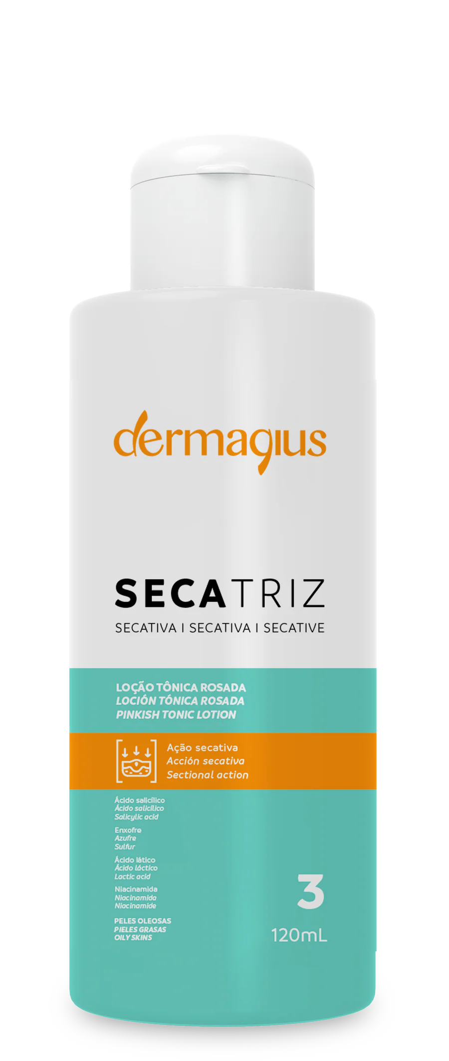 Dermagius Secatriz Secativa Loción Tónico Rosa FPS20 120 ml