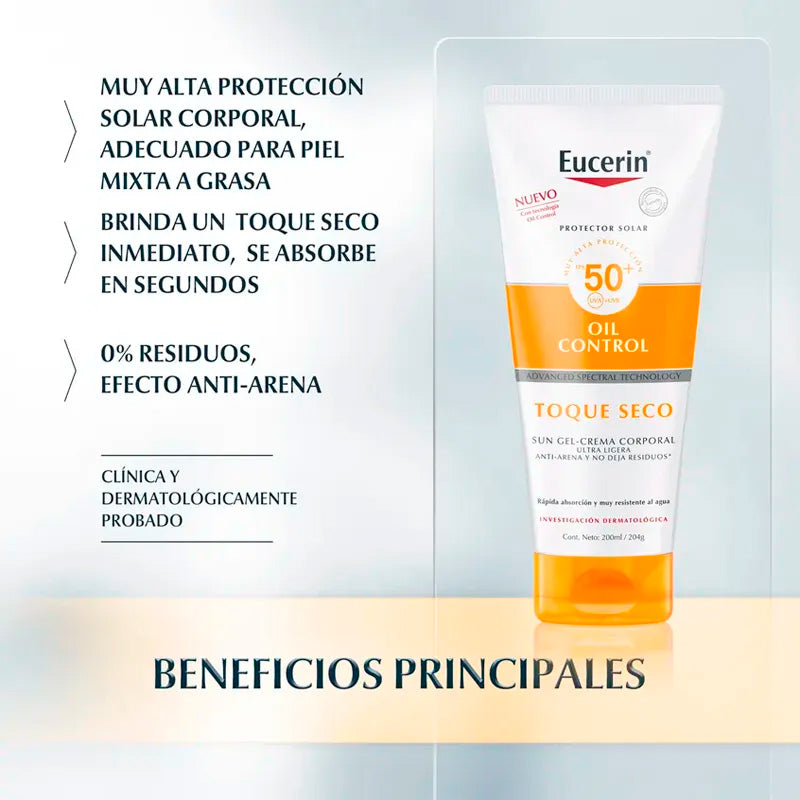 Eucerin Oil Control Toque Seco SPF50+ 200mL