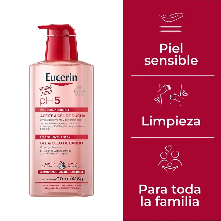 Eucerin Ph5 Aceite & Gel de Ducha  400ml