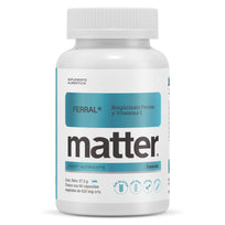 Matter Ferral Bisglicinato Ferroso y Vitamina C 60 caps