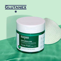 Glutanex AHA-BHA-LHA Exfoliating & Pore Cleansing Toner Pad 60 pads/150mL