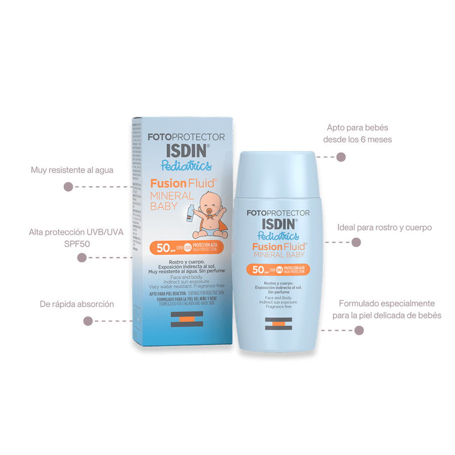 ISDIN FotoProtector Fusion Fluid Mineral Baby Pediatrics SPF50 50mL