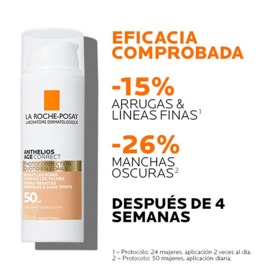 La Roche-Posay Anthelios Age Correct FPS 50 50ml Con Color