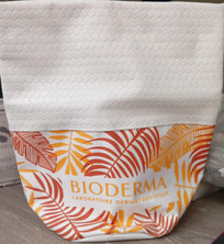 PLV BIODERMA POUCH SUMMER COLOR BLANCO CON  AMARILLO Y NARANJA
