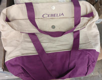 PLV CEBELIA BOLSA DE PLAYA COLOR BEIGE CON MORADO