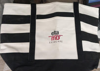 PLV ELTA MD SUMMER BAG RAYADA EN COLOR NEGRO Y BLANCO