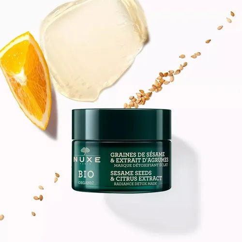 Nuxe Bio Mascarilla Detoxificante Semillas de Sesamo Extracto de Citricos 50mL