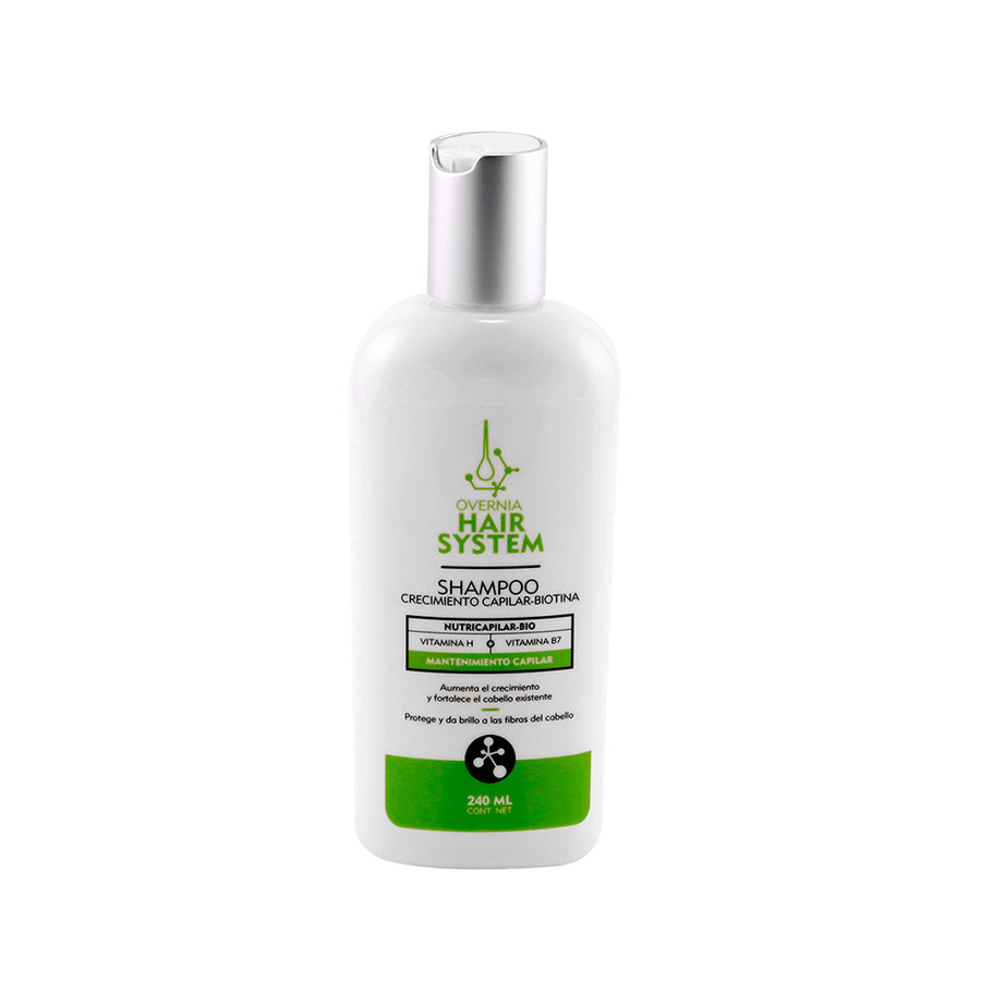 Overnia Hair System Shampoo Crecimiento Capilar-Biotina  240mL