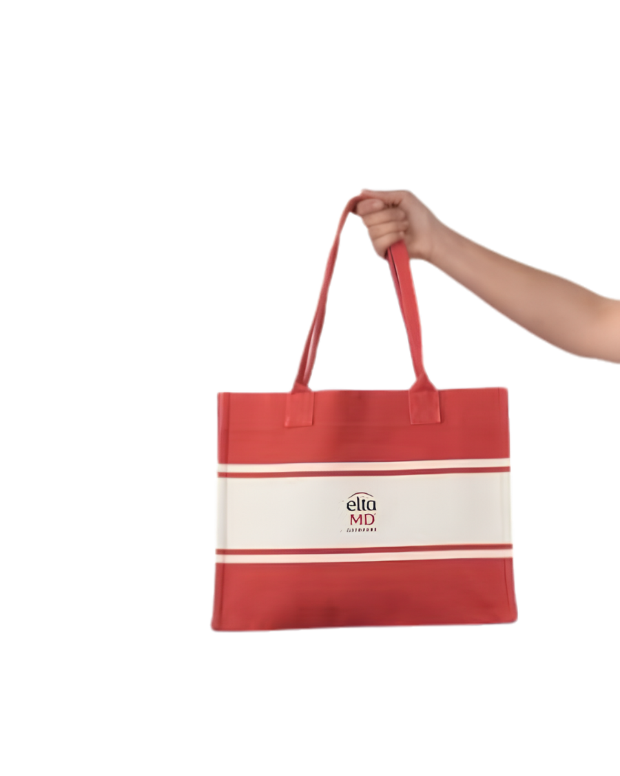 PLV ELTA MD BOLSA ROJA FRANJA BLANCA