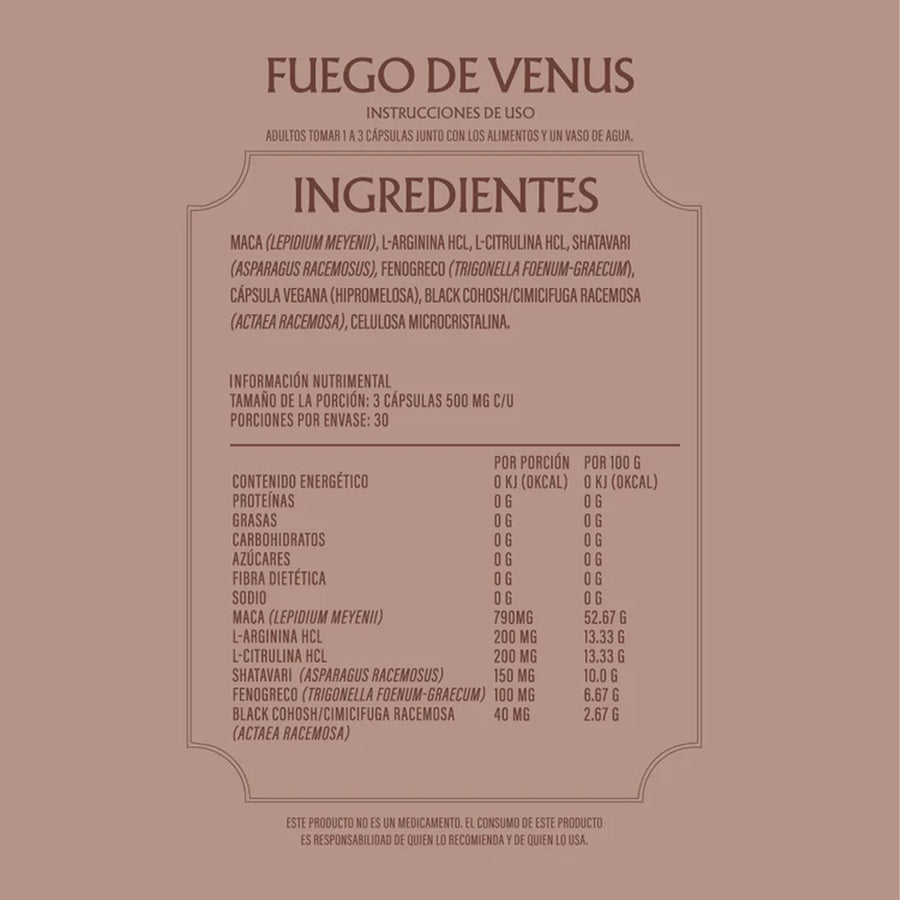 Menoglow Fuego de Venus 90Caps