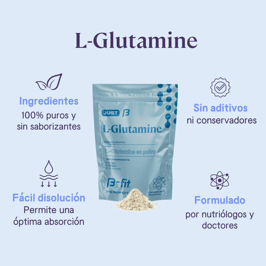 B-Fit L-Glutamine en polvo 300g
