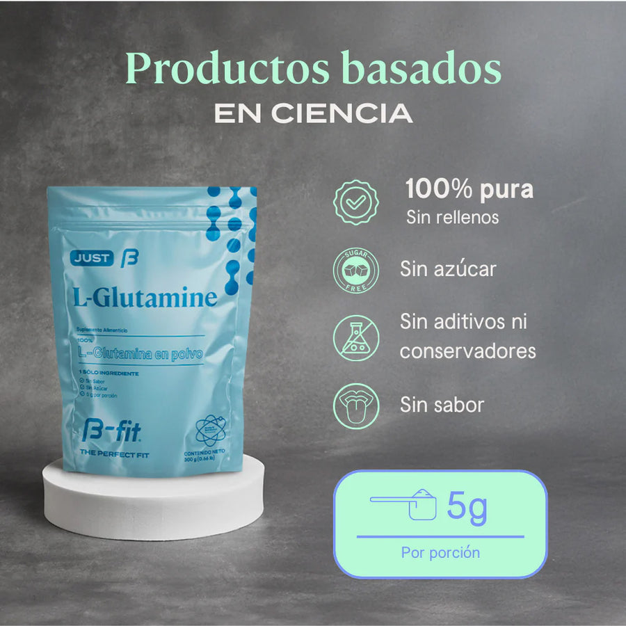 B-Fit L-Glutamine en polvo 300g