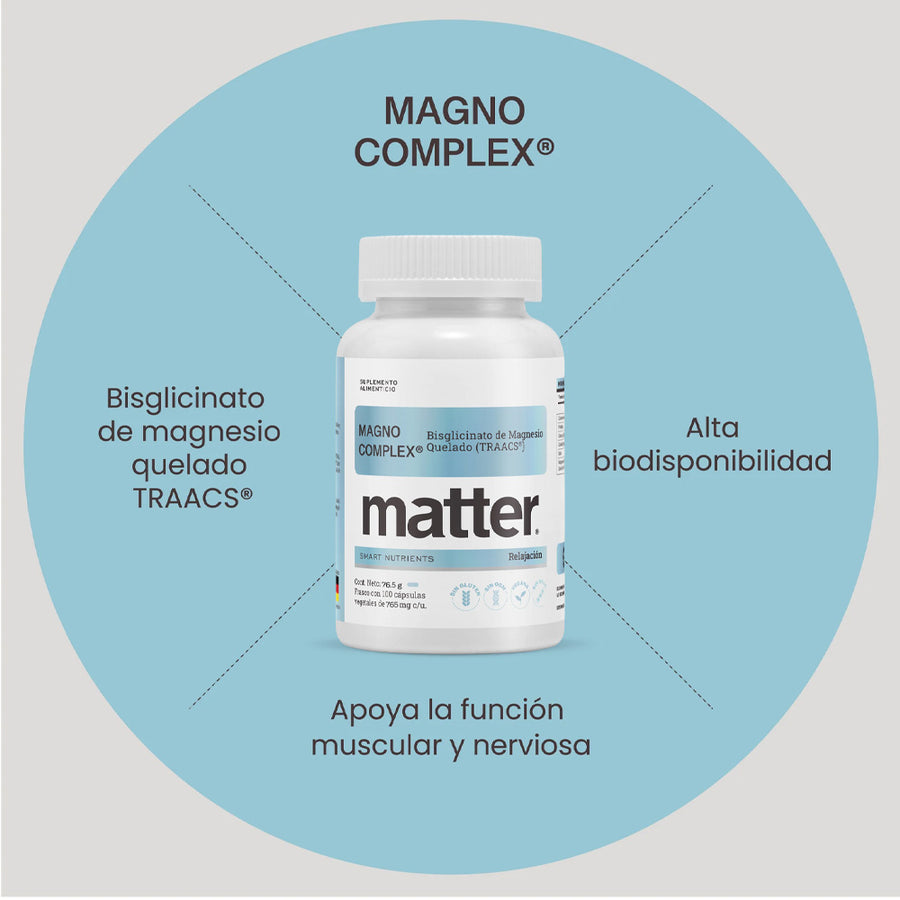 Matter Magno Complex Bisiglicinato de Magnesio Quelado 100 Caps