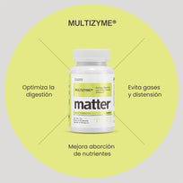 Matter Multizyme Enzimas Digestivas con TCM y Curcuma 100Caps