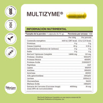 Matter Multizyme Enzimas Digestivas con TCM y Curcuma 100Caps