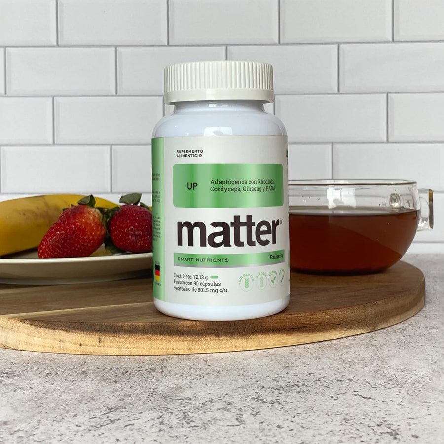 Matter UP Adaptogenos con Rhodiola Cordyceps, Ginseng y PABA 90Caps
