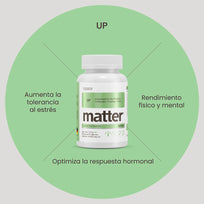 Matter UP Adaptogenos con Rhodiola Cordyceps, Ginseng y PABA 90Caps