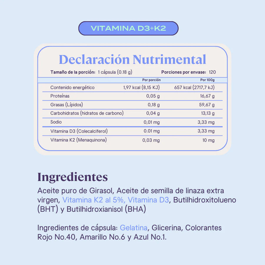 B-Fit Vitamina D3+K2 120 caps