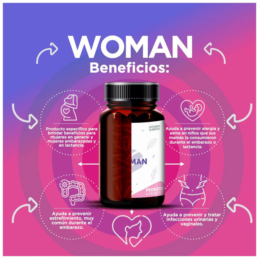Bioflora Woman Probióticos+Prebiótico 35 Caps