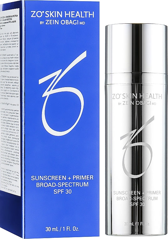 PLV ZO SUNSCREEN+PRIMER BROAD-SPECTRUM SPF30 15ML
