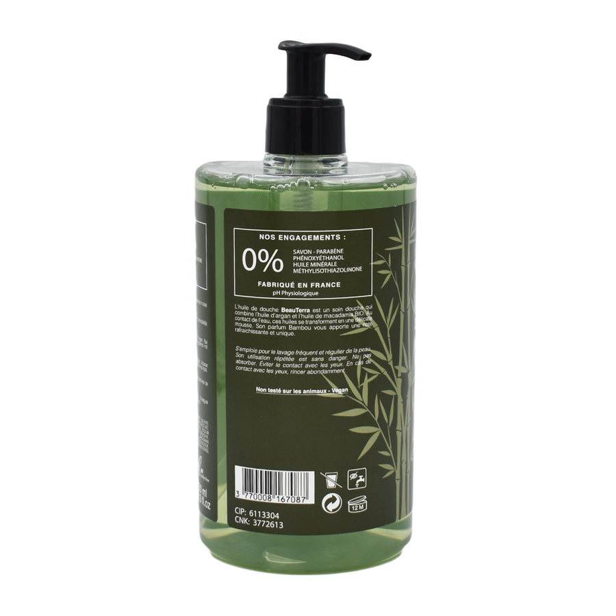BeauTerra Huile de Douche Shower Oil Bambou 750mL-Haut Boutique