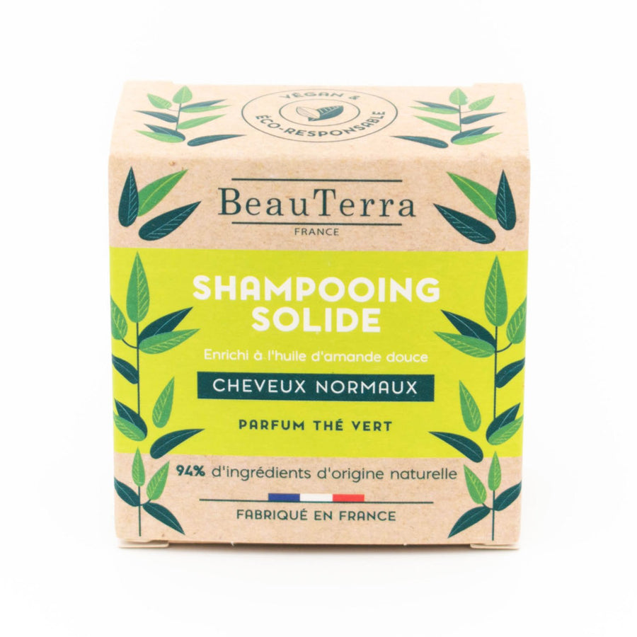 BeauTerra Shampooing Solide Cheveux Normaux  75g-Haut Boutique