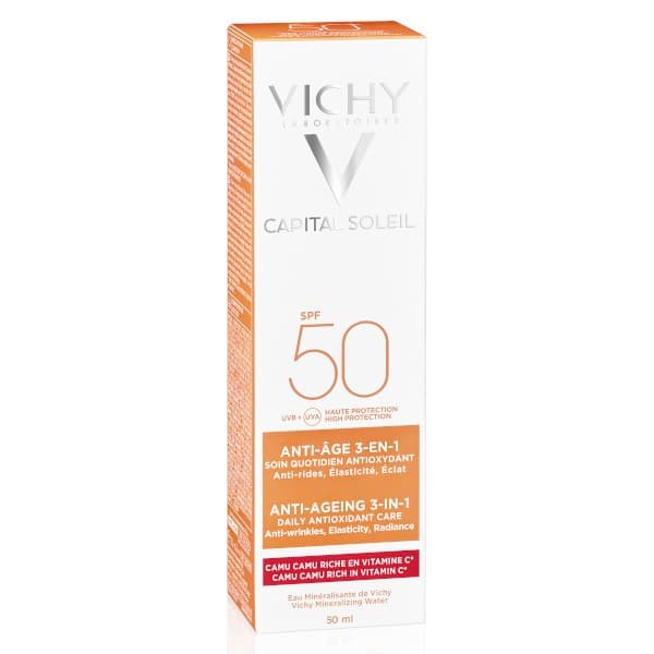 Vichy Ideal Capital Soleil Anti Edad SPF50 50mL-Haut Boutique